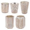 Champagne Mercury Glass Votive Holder | Putti Fine Furnishings