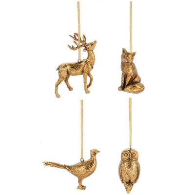 Gilded Animal Ornament - Fox