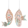 Jewelled Mermaid Glass Ornament | Putti Christmas Canada