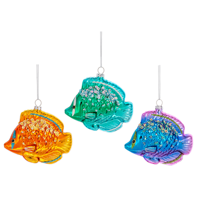 Tropical Fish Ornaments Glass Ornament