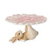 Sullivans Ceramic Bunny and Flower Cake Pedestal  | Putti Fine Furnishings Easter