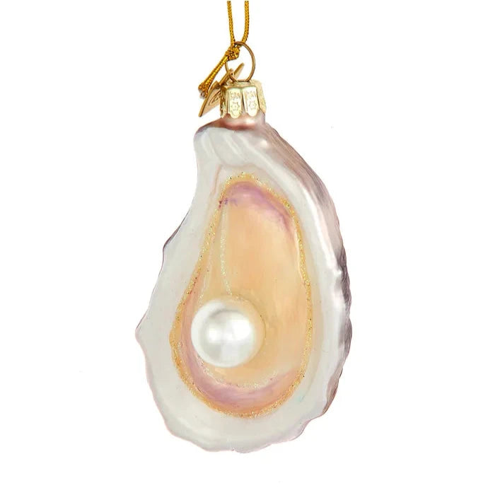 Noble Gems Oyster Shell Glass Ornament | Putti Christmas Decorations 