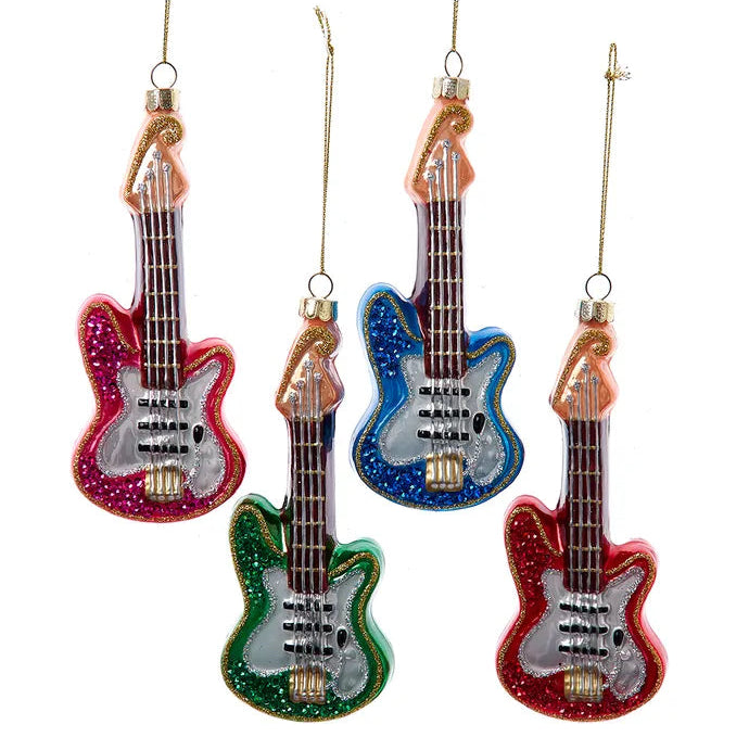 Noble Gems™ Electric Guitar Glass Ornament
