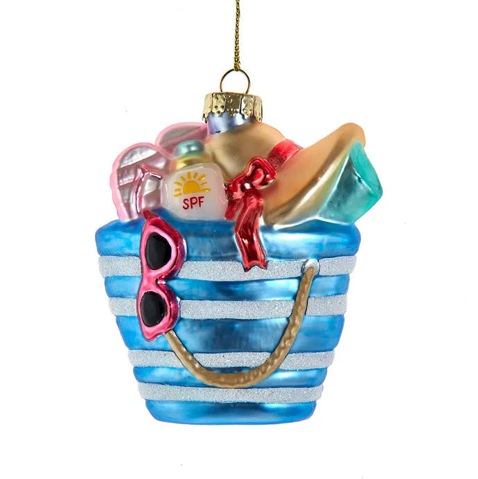 Noble Gems™ Glass Beach Bag Ornament | Putti Christmas Canada