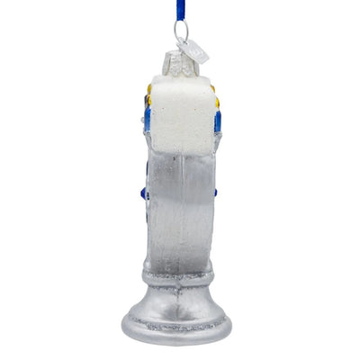 nb1881 Noble Gems™ Glass Menorah Ornament