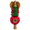 Kurt Adler Noble Gems Glass Finial Angel Treetop With Reflector | Putti Christmas Decororations