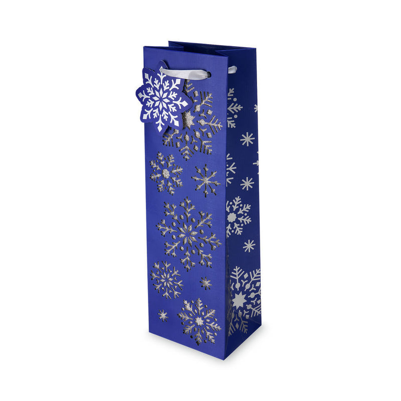 Diecut Snowflake Christmas Bottle Bag