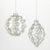 Clear with Pearls Glass Ball Ornament