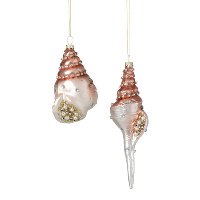 Seashell Glass Ornament | Putti Christmas Decorations