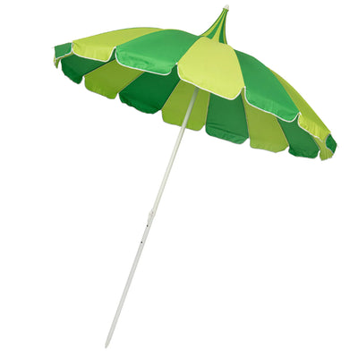 Soake UK Green and Lime Garden Parasol Umbrella | Putti Fine Furnishings