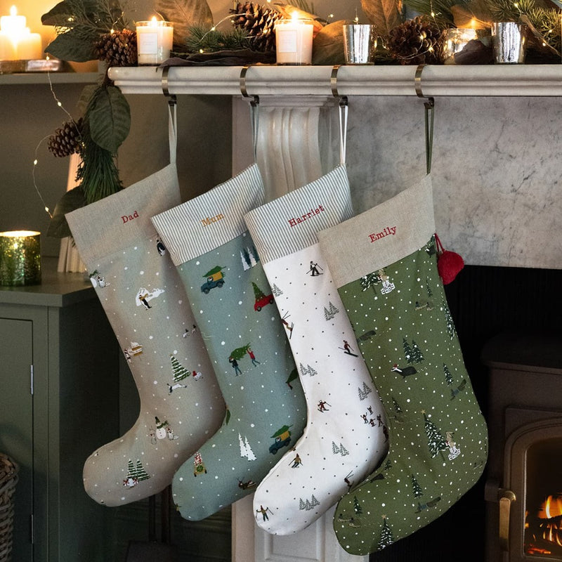 Ski Season Christmas Stocking | Putti Christmas Decorations 