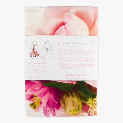 petal & pins Aquilegia & Rose Design Apron | Putti Fine Furnishings