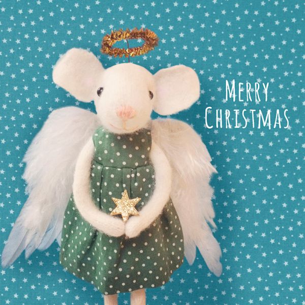 Merry Christmas Angel Greeting Card | Putti Christmas Cards 