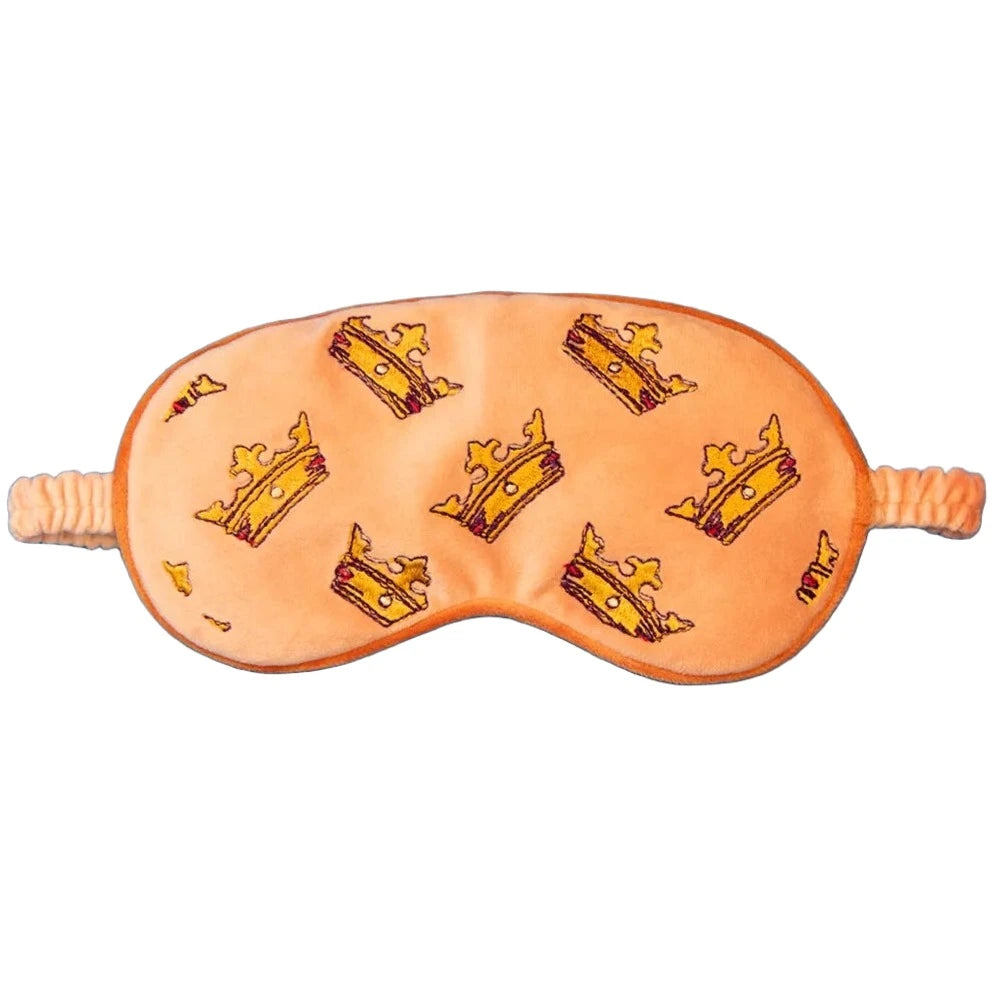 Lavender Velvet Eye Mask Crowns Blush