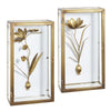 Gold Metal Floral Shadowbox | Putti Fine Furnishings