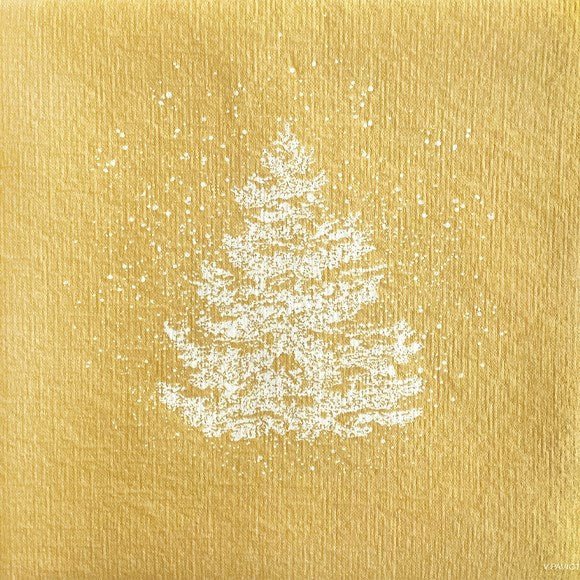 Francoise Paviot "Sapin Roi Des Forets Or" Dinner Napkin