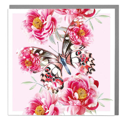 Butterfly Flowers Greeting Card | Putti Celebrations