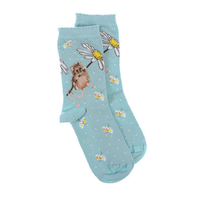 "Oops a Daisy" Women's Mouse Socks  | Putti Fine Fashions