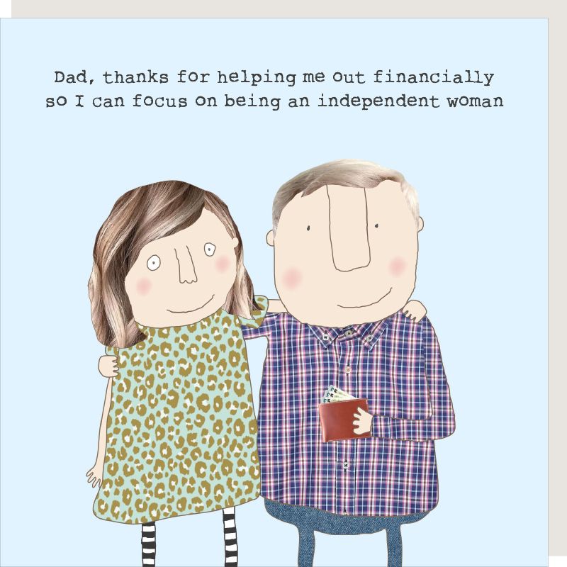 Rosie Made a Thing Greeting Card - Independent Woman