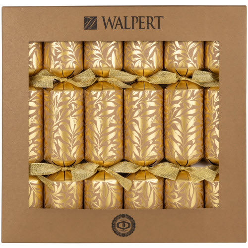 Walpert Gold Willow Bough Kraft Eco Crackers | Putti Christmas Canada 