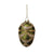 Green with Gold Swags Glass Egg Trinket Ornament
