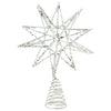 Silver Glittered 3D Star Tree Topper | Putti Christmas Canada