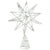 Silver Glittered 3D Star Tree Topper | Putti Christmas Canada 