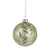 Antique Mercury Glass Ball Ornament with Holly  | Putti Christmas 
