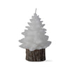 Spruce Rustic Tree Candle White - Small  | Putti Fine Furnishings
