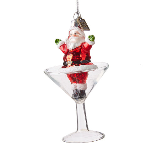 Eric Cortina "Party At The Kringles" Glass Ornament