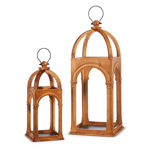 Arches Wood Lantern  | Putti Fine Furnishings 