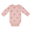 Long Sleeve Snapshirt - Pink Reindeer  | Le Petite Putti