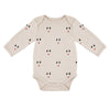 Long Sleeve Snapshirt - Grey Reindeers