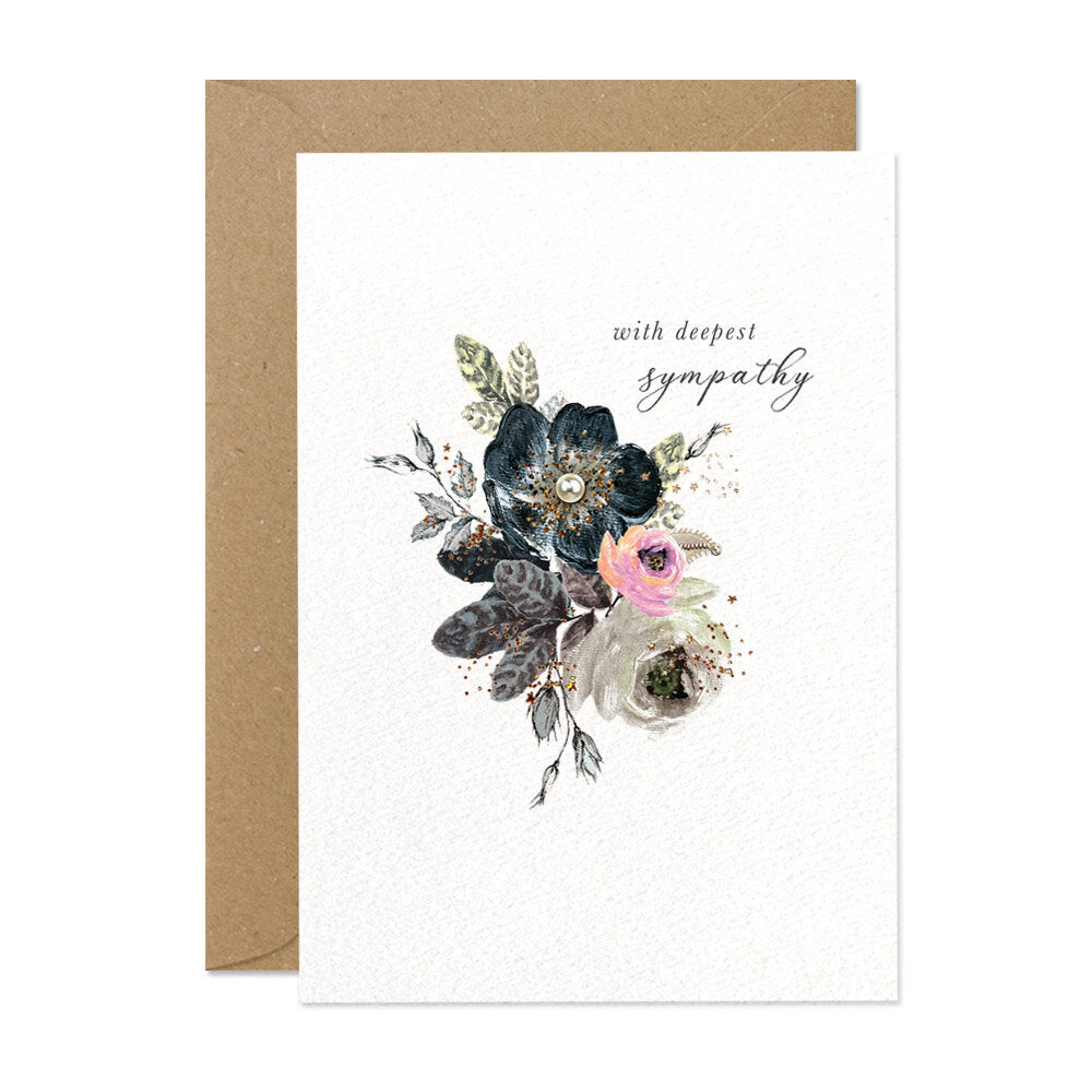 Sympathy Floral Greeting Card | Putti Celebrations 