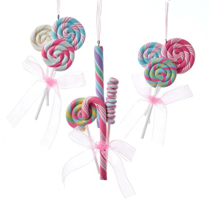 Lollipop & Candy Cane Ornaments