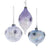 Lavender Ornament with Snowflake | Putti Christmas Decorations 