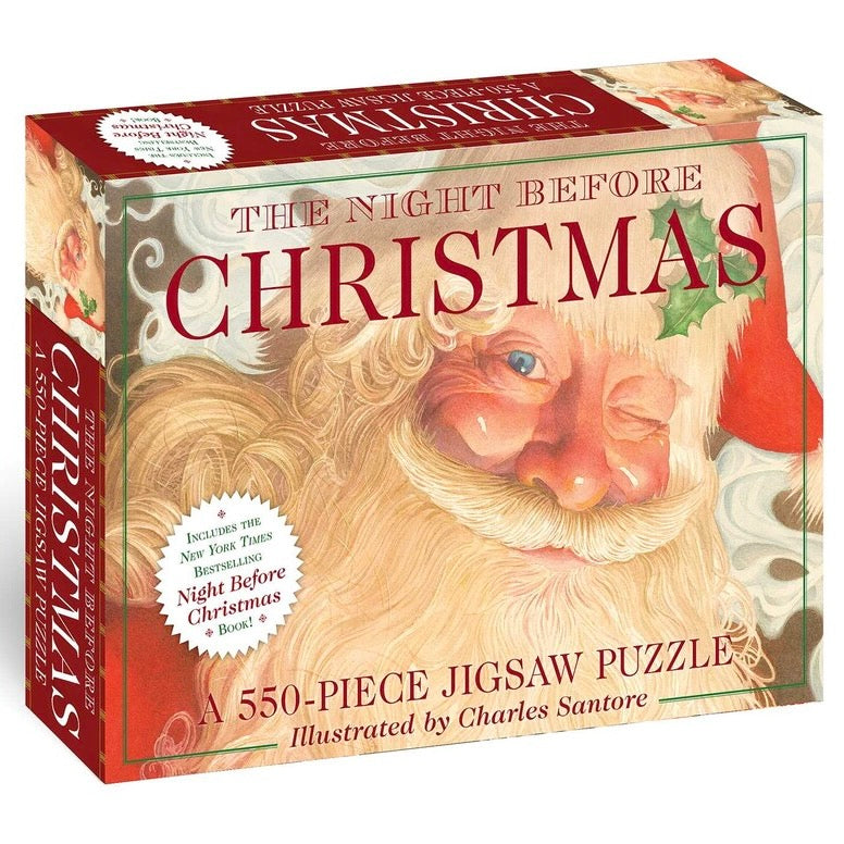 The Night Before Christmas: 550-Piece Jigsaw Puzzle & Book