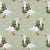 Sage Green Ttraditional Geese Christmas Wrapping Paper Sheet - Small