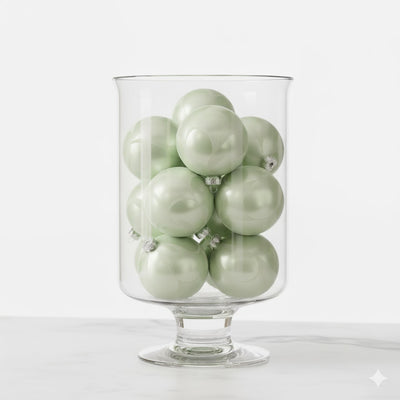 Pale Green Glass Ball Ornament