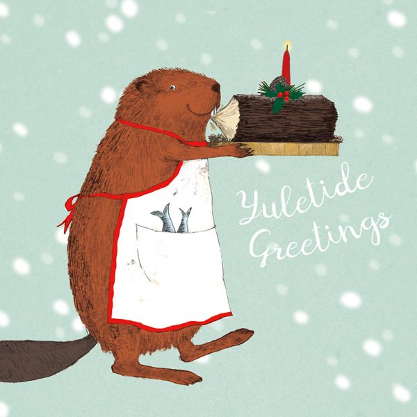 Beaver Yule Christmas Card
