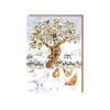 "Twelve Days" Woodland Advent Calendar Christmas Card