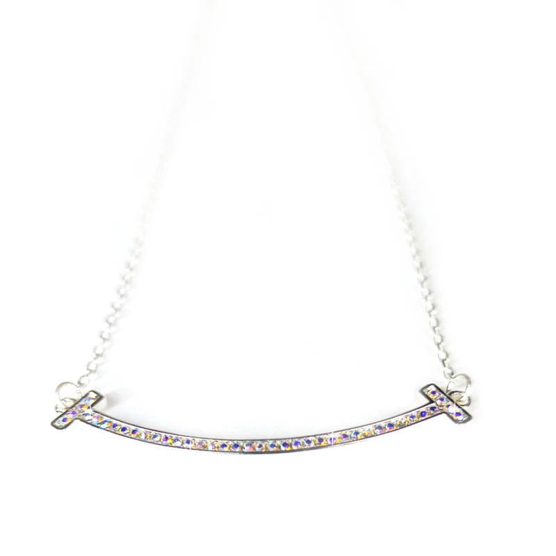 Jacquline Kent Crystal AB Smile Necklace