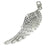 Jacqueline Kent Crystal Tumbler Charm - Silver Angel Wing | Putti Fine Fashions 