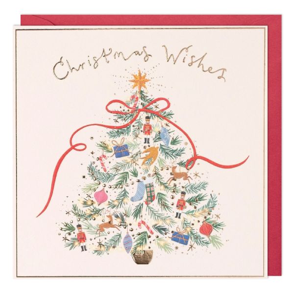 Christmas Wishes Tree Greeting Card