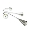 Jacquline Kent Pearl Drop Earrings - Silver  | Putti Fine Fashions