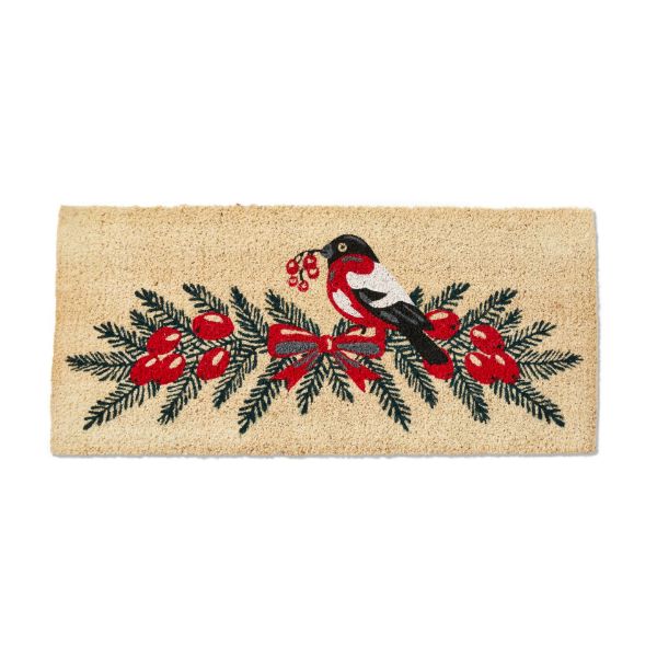 Tag Ltd "Bird on Sprig with Berries Coir Estate Doormat  | Putti Canada