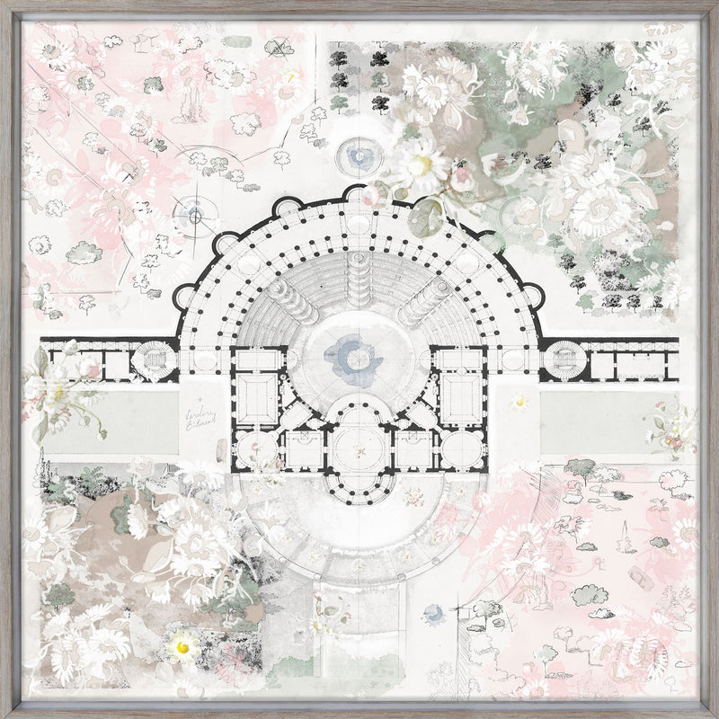 Roman Villa Daisy Framed Print | Putti Fine Furnishings Canada