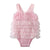  Pink Chiffon Rosette Bubble, MP-Mud Pie, Putti Fine Furnishings