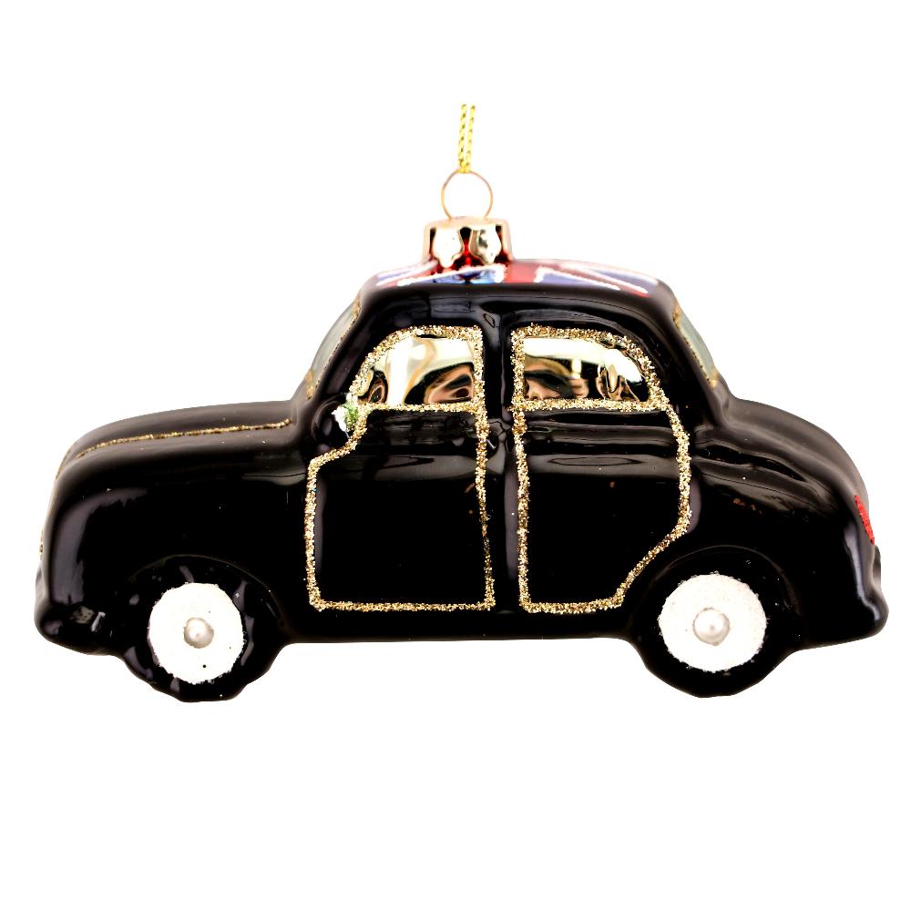Gisela Graham London Taxi Glass Ornament | Putti Christmas Canadaanada