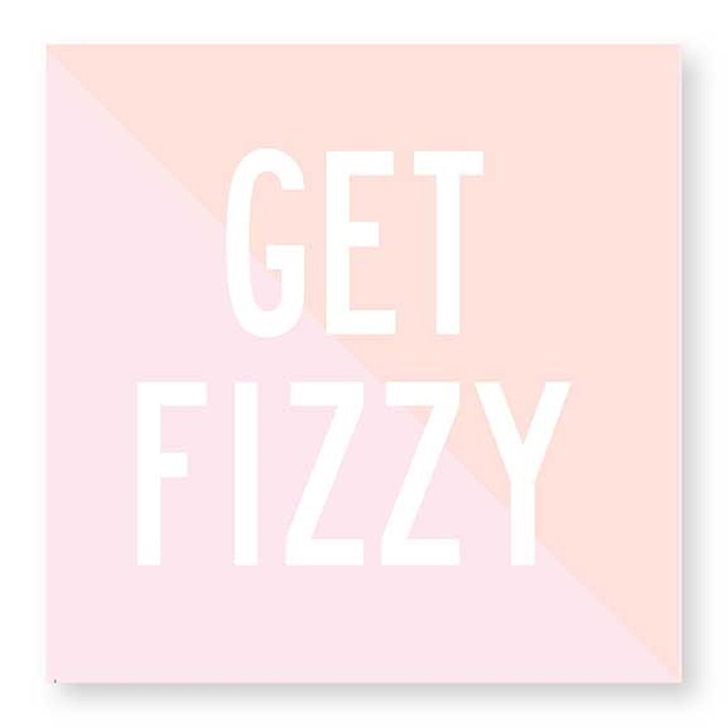  "Get Fizzy" Beverage Napkin, CRG-CR Gibson, Putti Fine Furnishings